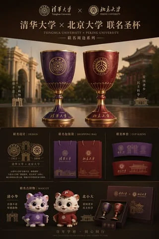 Example generated from “Luxury University Co-Branded Gift Poster”