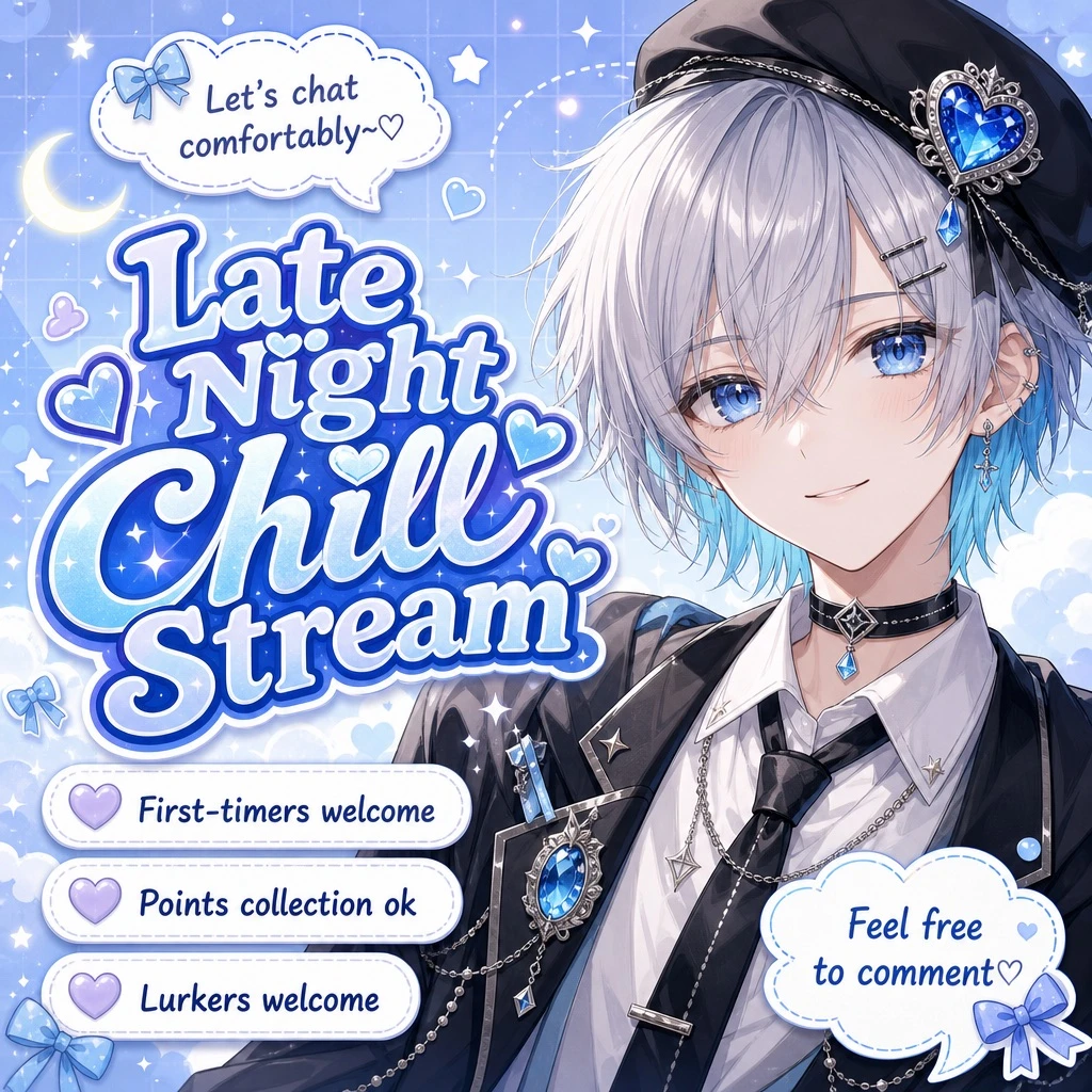 Anime Chat-Stream Cover Design — ClawLabs AI · MIT