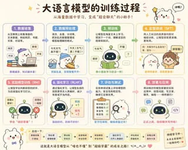 Example generated from “萌系大模型训练图解”