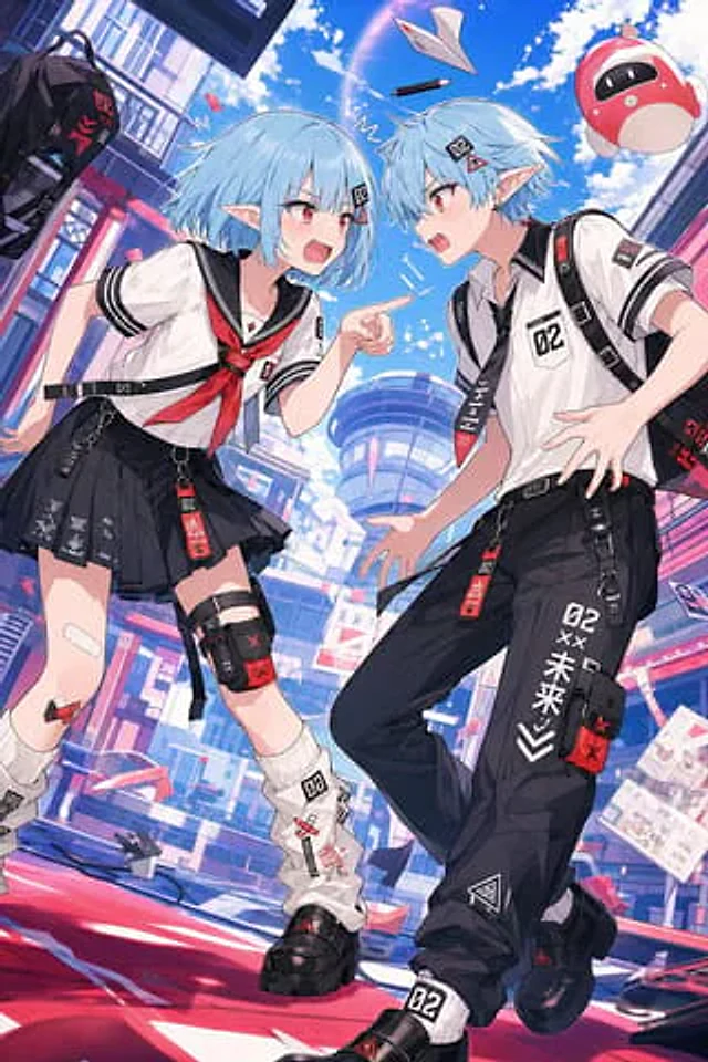 Example generated from “Retro Anime Gender Swap Visual”