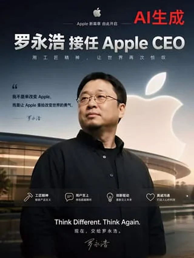Example generated from “Apple-Style CEO Announcement Poster”