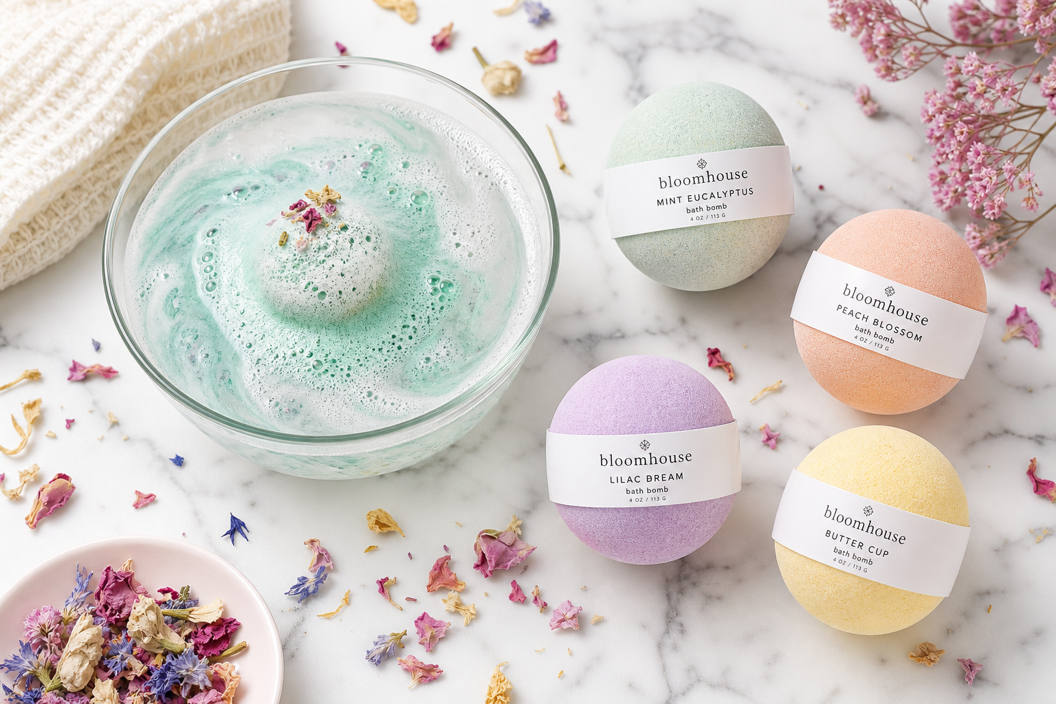 Bloomhouse Bath Bomb Set — API Models · CC BY 4.0