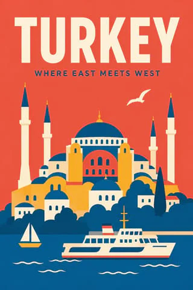Example generated from “Minimalist Travel Poster Template”