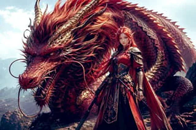 Example generated from “Dragon Knight and Crimson Dragon”