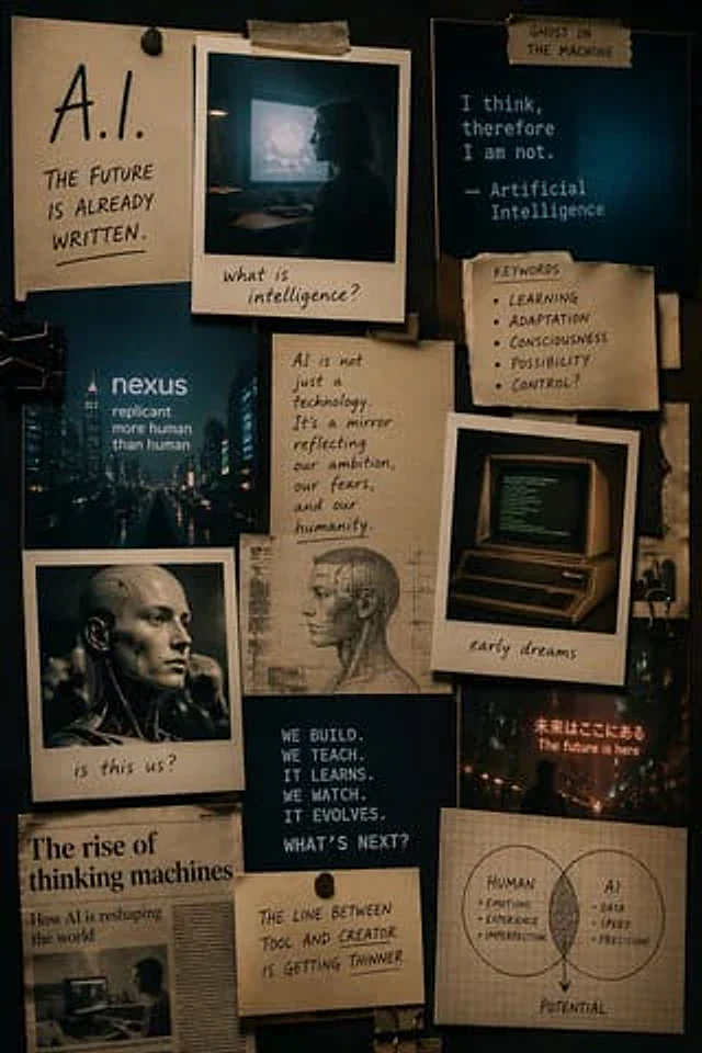 Example generated from “Cinematic AI mood board prompt”