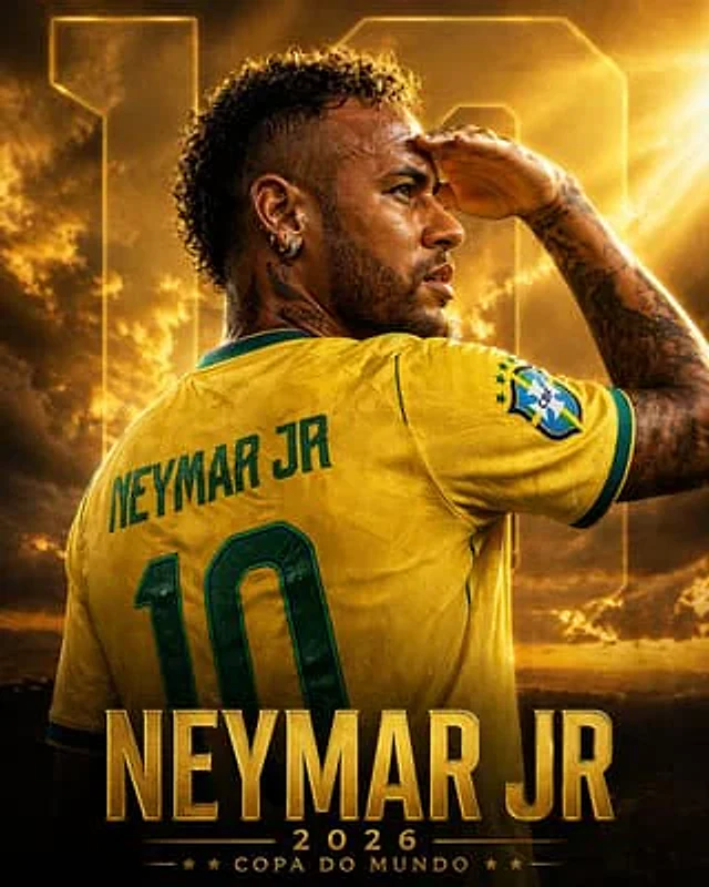 Example generated from “Golden Neymar World Cup Poster”