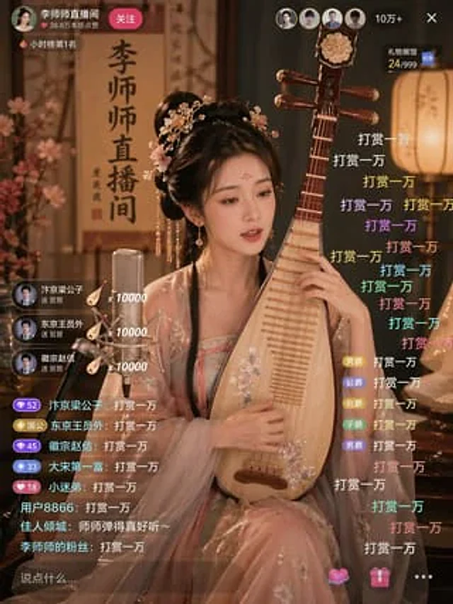 Example generated from “Ancient Beauty Livestream Scene”