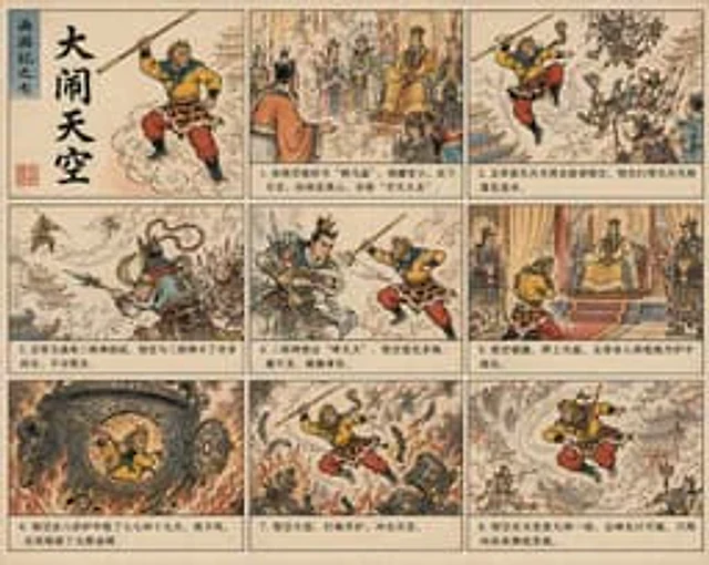 Example generated from “Journey to the West Chinese Comic”