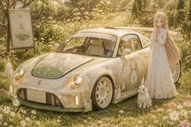Example generated from “Fictional Japanese Itasha Vehicle Generator”