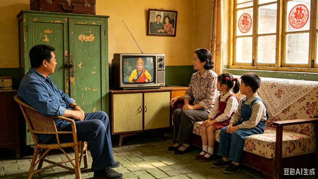 Example generated from “1980s Chinese Family Watching TV”