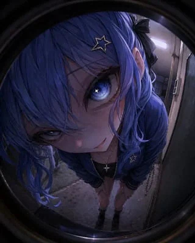 Example generated from “Anime Girl Through a Peephole”