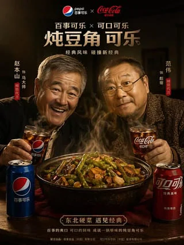 Example generated from “Cinematic Food & Beverage Collab Poster”