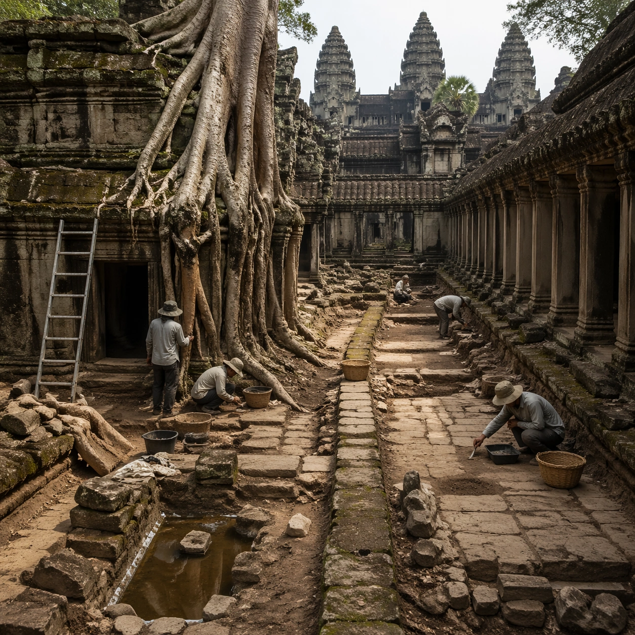 Imagined Khmer Archaeology Fieldwork — ChaosRealmsAI · MIT