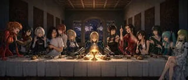 Example generated from “Anime Last Supper Ensemble”