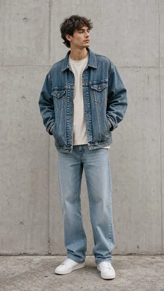 Example generated from “Vintage Denim Jacket Try-On”