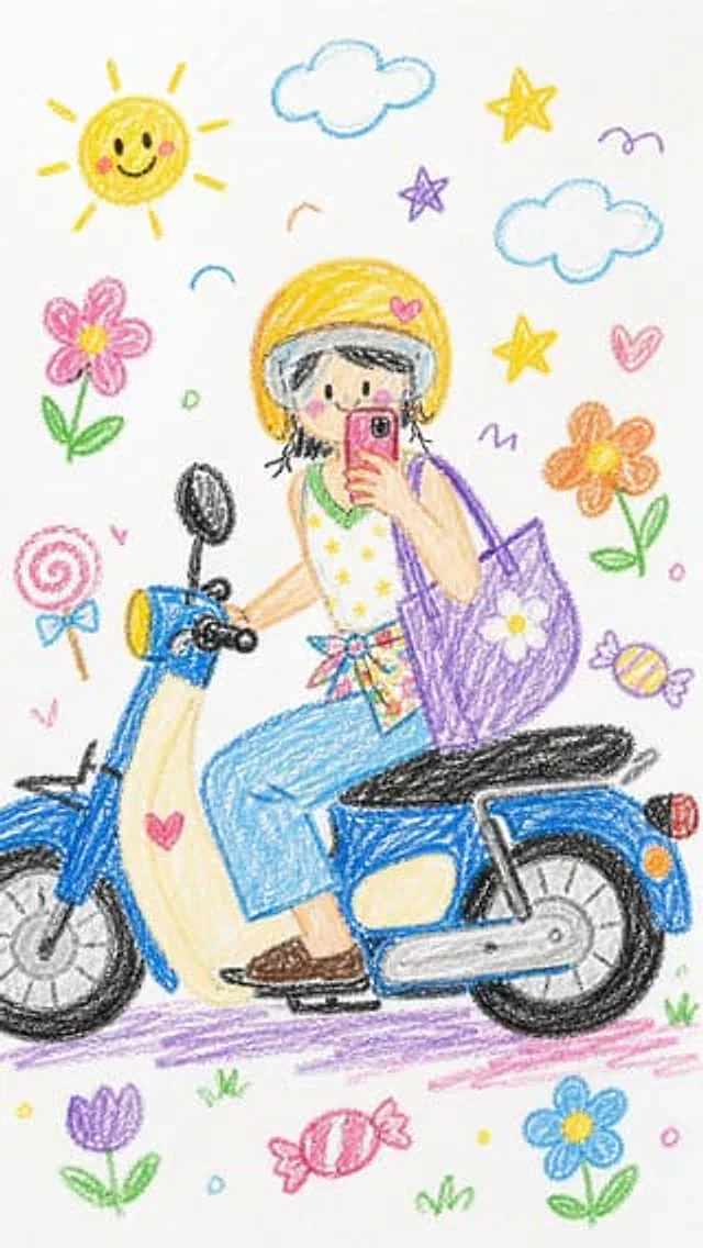 Example generated from “Crayon Style Image Transformation”