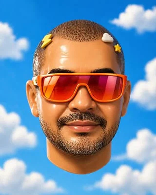 Example generated from “Surreal Floating Head With Censor Block”