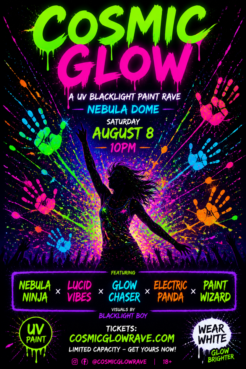 Example generated from “Design illustration · Cosmic Glow Party — API Models · CC BY 4.0”