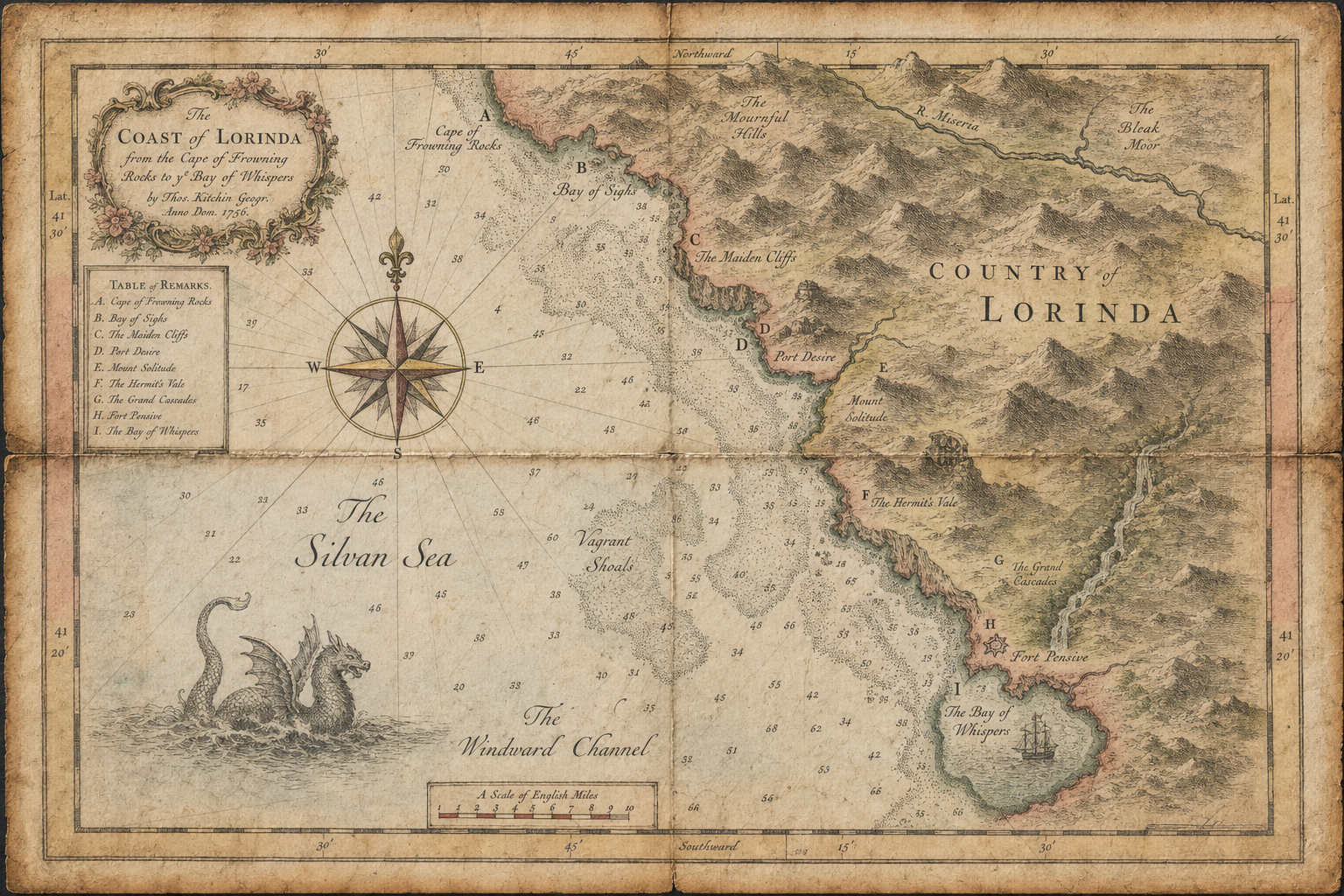 Example generated from “Imaginary Coast Antique Map Illustration — Shuryne · MIT”
