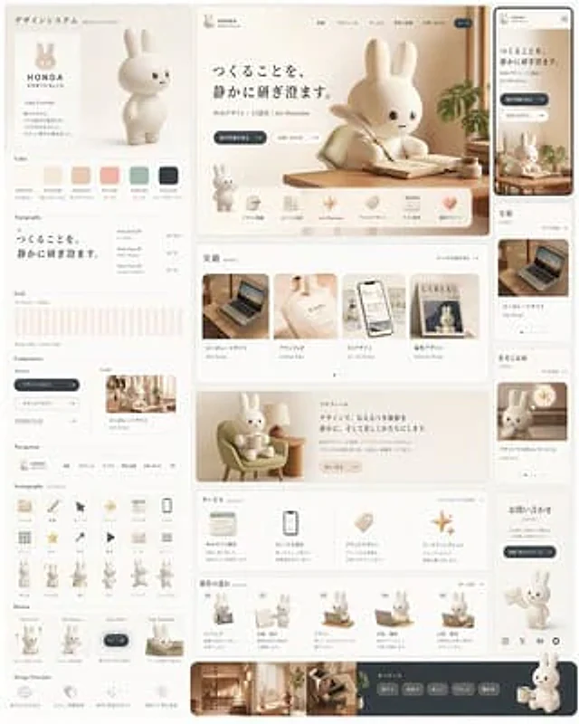 Example generated from “Rabbit Portfolio Design System Board”