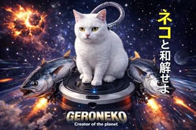 Example generated from “Sci-Fi Cat on Fish-Powered Vacuum”