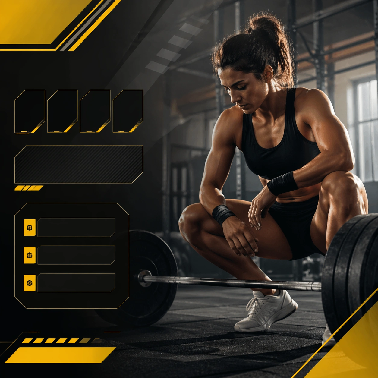 Strength Training Program Social Tile — ChaosRealmsAI · MIT