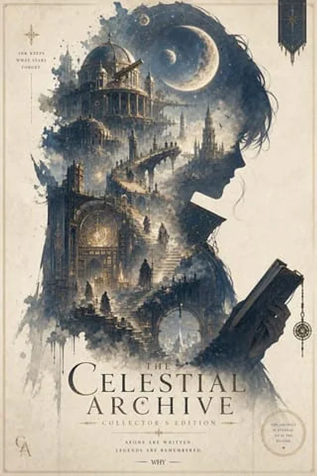Example generated from “Epic silhouette worldbuilding poster”