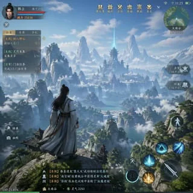 Example generated from “MMO Game World Screenshot”