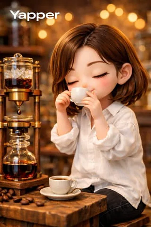 Example generated from “Miniature Coffee Shop Diorama with Chibi Girl”