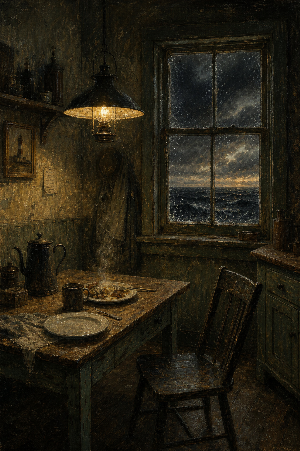 Example generated from “Lighthouse Kitchen Two-Plate Novel-Cover Concept — Shuryne · MIT”
