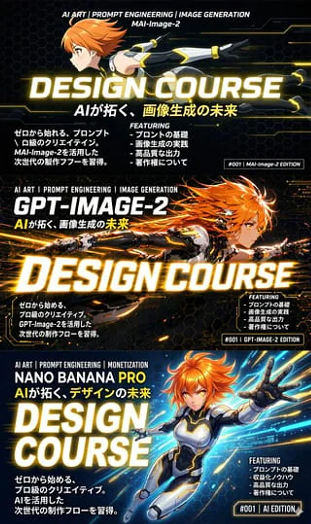Example generated from “3-Panel Anime Sci-Fi Course Promo”
