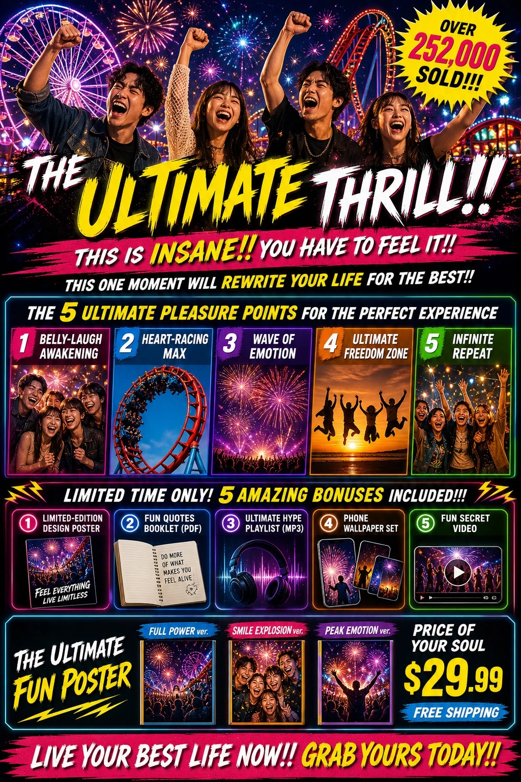Fictional Amusement Poster Advertisement Layout — ClawLabs AI · MIT