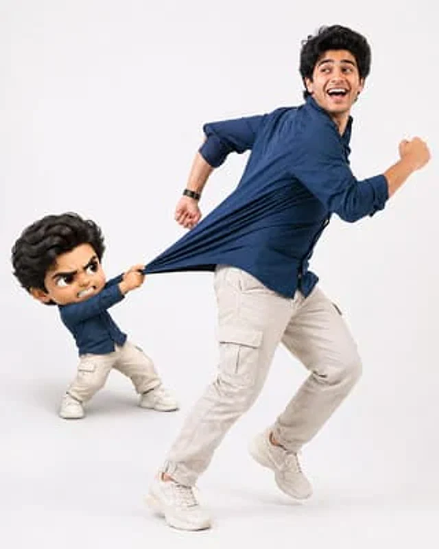 Example generated from “Playful Semi-Chibi Lifestyle Editorial”