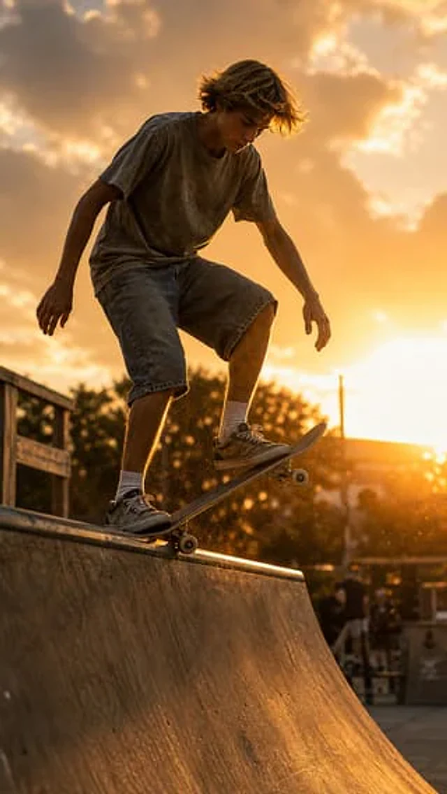 Example generated from “Skater Portrait — Half Pipe Backlight”