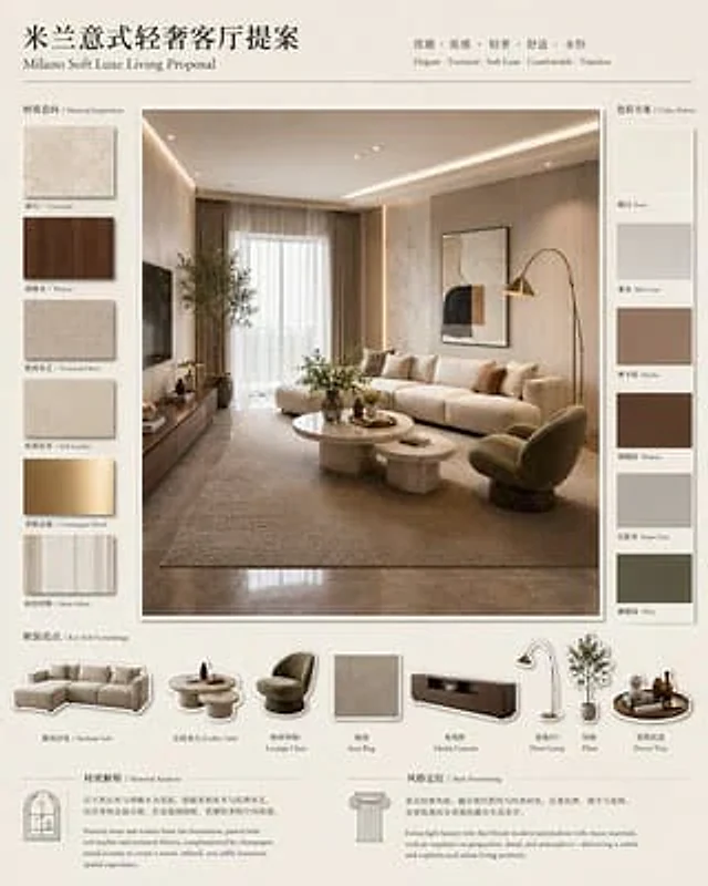 Example generated from “Milano Soft Luxe Living Board”