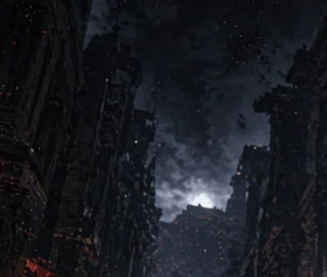 Example generated from “Apocalyptic Ruined City Street”