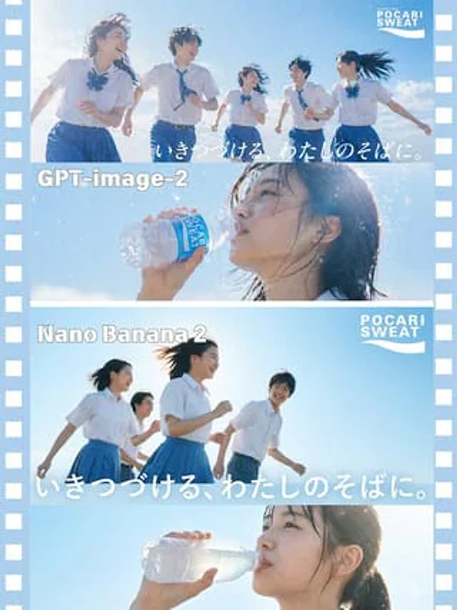 Example generated from “AI Model Comparison Ad Poster”