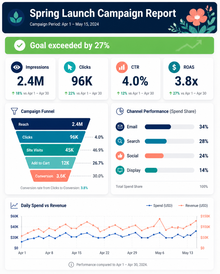 Example generated from “Design illustration · Marketing Campaign Report — API Models · CC BY 4.0”