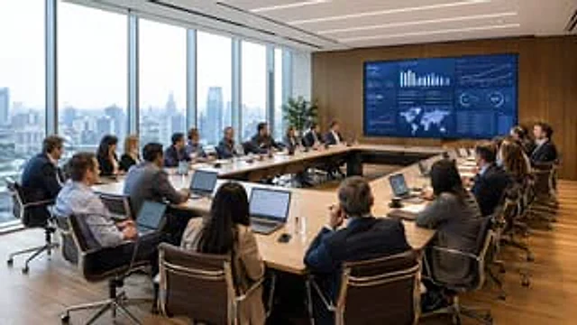 Example generated from “Modern Boardroom Analytics Meeting”