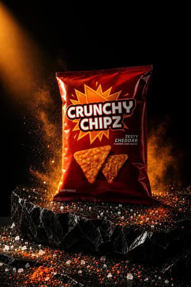 Example generated from “Spicy Snack Bag Product Ad”