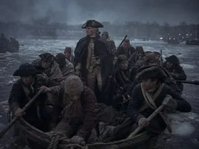 Example generated from “Washington Crossing Style Winter Boat Scene”