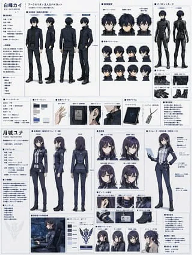 Example generated from “Dual Sci-Fi Character Reference Sheet”
