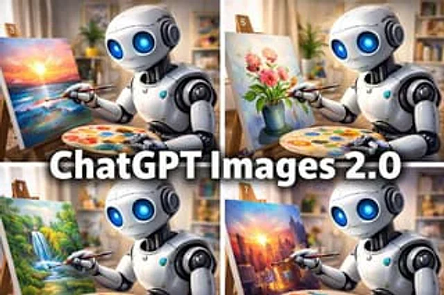 Example generated from “Robot Painter Collage Ad”