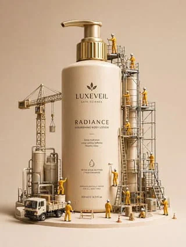 Example generated from “Miniature Diorama Skincare Advertisement”