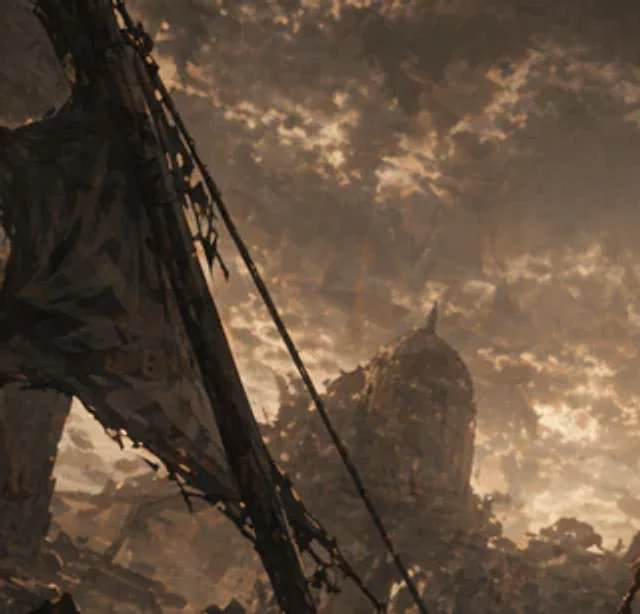 Example generated from “Post-Apocalyptic Ruins at Dusk”