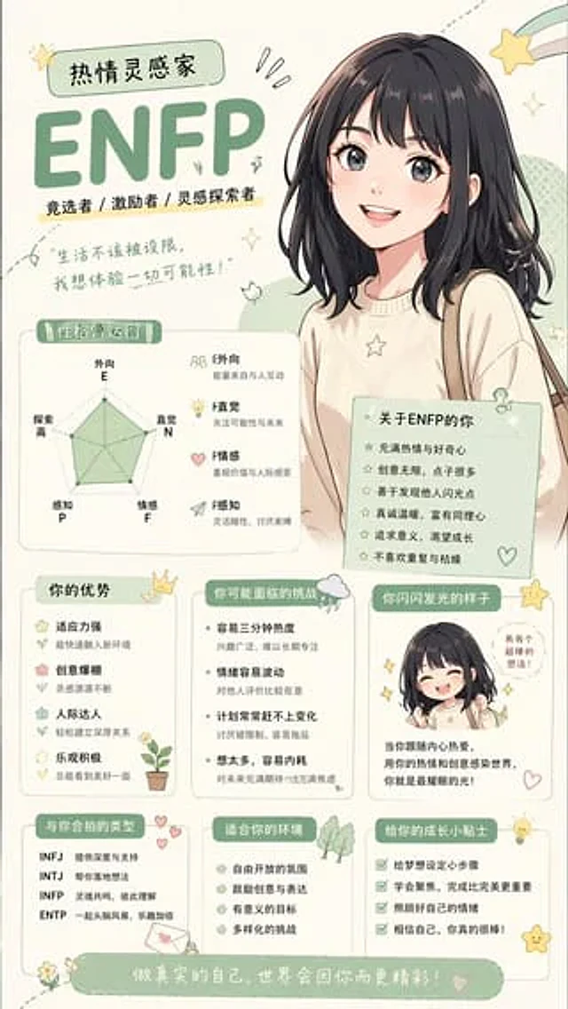 Example generated from “Anime personality attribute interpretation”
