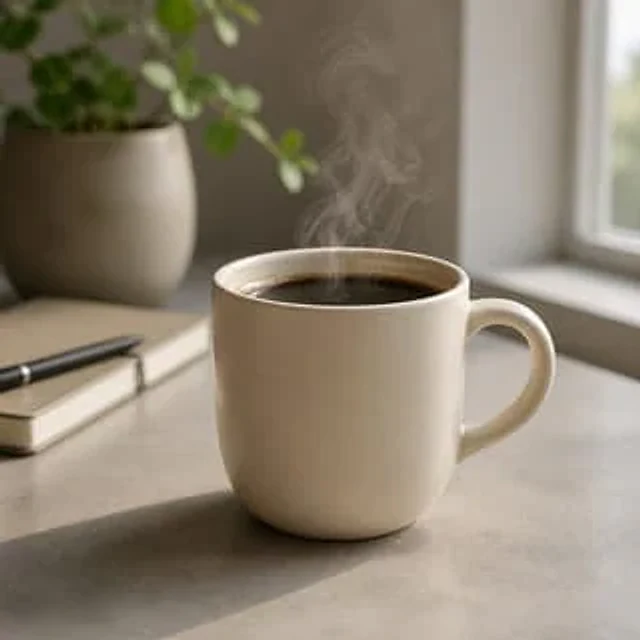 Example generated from “Ceramic Mug with Steam”