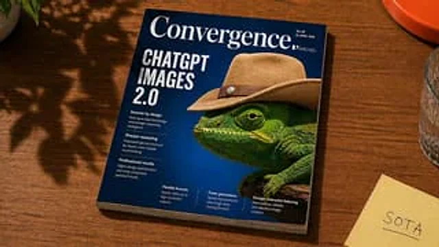 Example generated from “Magazine Cover on Desk with Cowboy Chameleon”