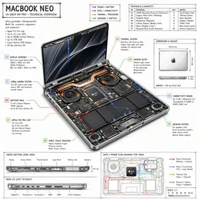 Example generated from “Laptop Technical Overview Infographic”