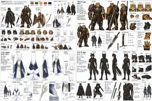 Example generated from “4-Quadrant RPG Character Design Sheet”
